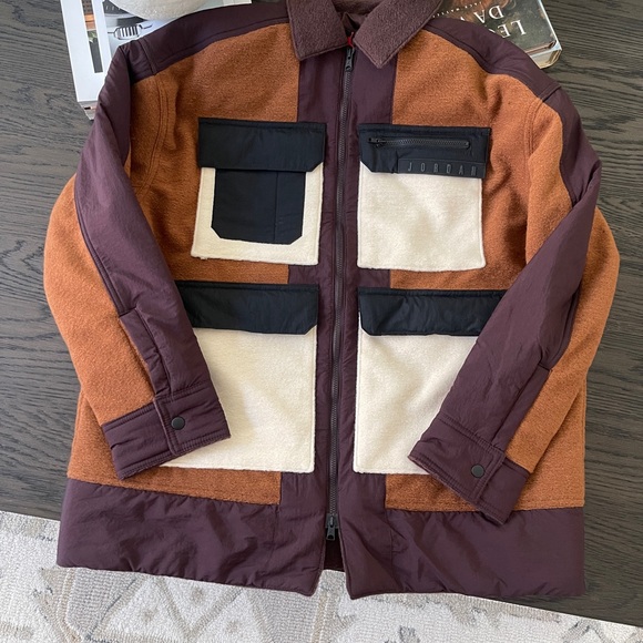 NWT Nike Air Jordan "Cozy Girl" Women's Wool blend Jacket  DJ2723-204 Sz Med - Picture 3 of 6